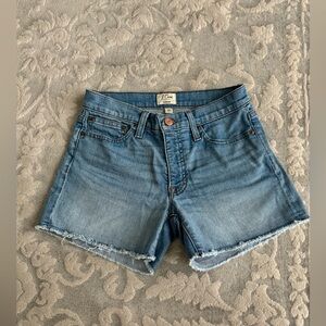 J. Crew Midrise light wash denim short | Size 24